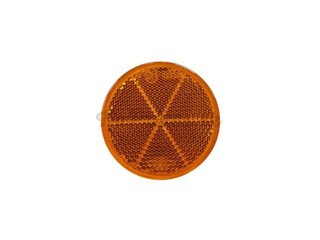 Odrazka ambrová (oranžová) okrúhla Ø 60mm samolepiaca