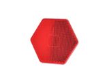 Odrazka červená hexagon samolepiaca